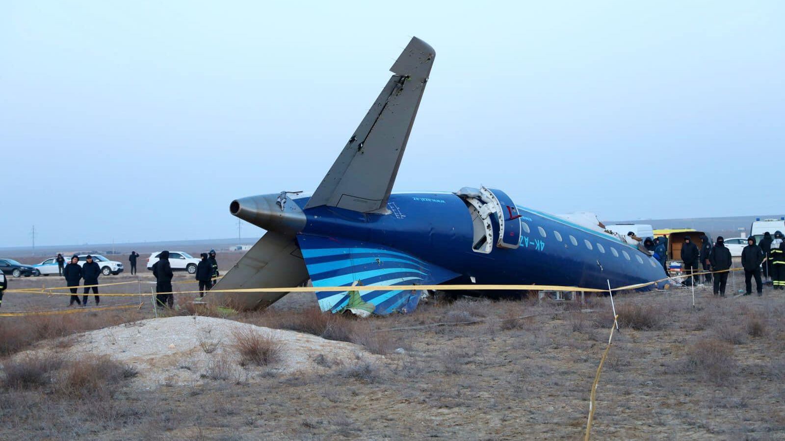 Место крушения самолета Azerbaijan Airlines в Актау Место крушения самолета Azerbaijan Airlines в Актау - РИА Новости, 1920, 24.01.2025