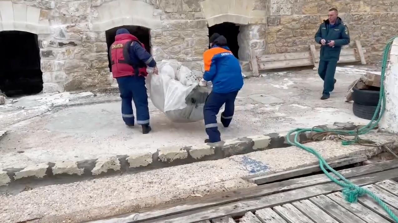 Спасатели Спасательной службы Севастополя убрали пятно мазута у входа в балаклавскую бухту Спасатели Спасательной службы Севастополя убрали пятно мазута у входа в балаклавскую бухту - РИА Новости, 1920, 03.01.2025