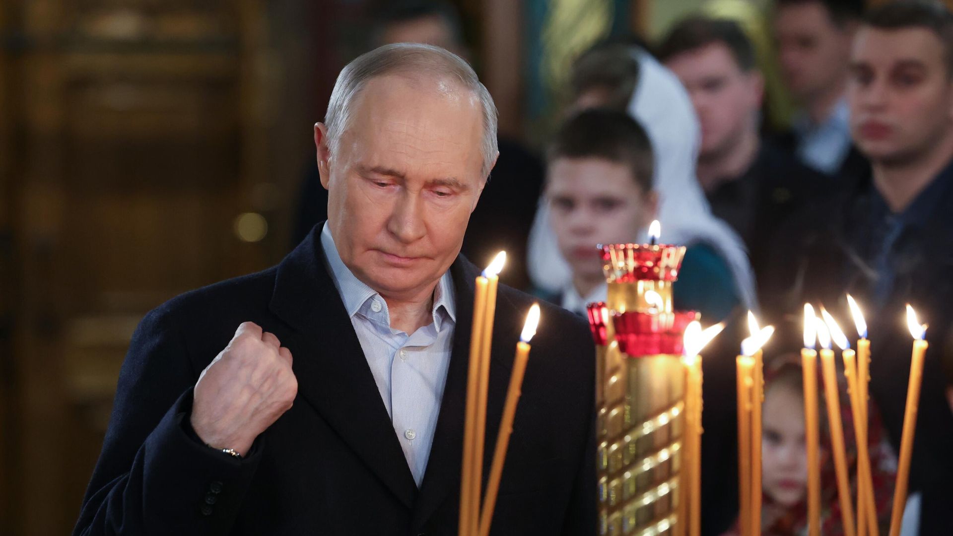 Президент Владимир Путин посетил Рождественское богослужение Президент Владимир Путин посетил Рождественское богослужение - РИА Новости, 1920, 07.01.2025