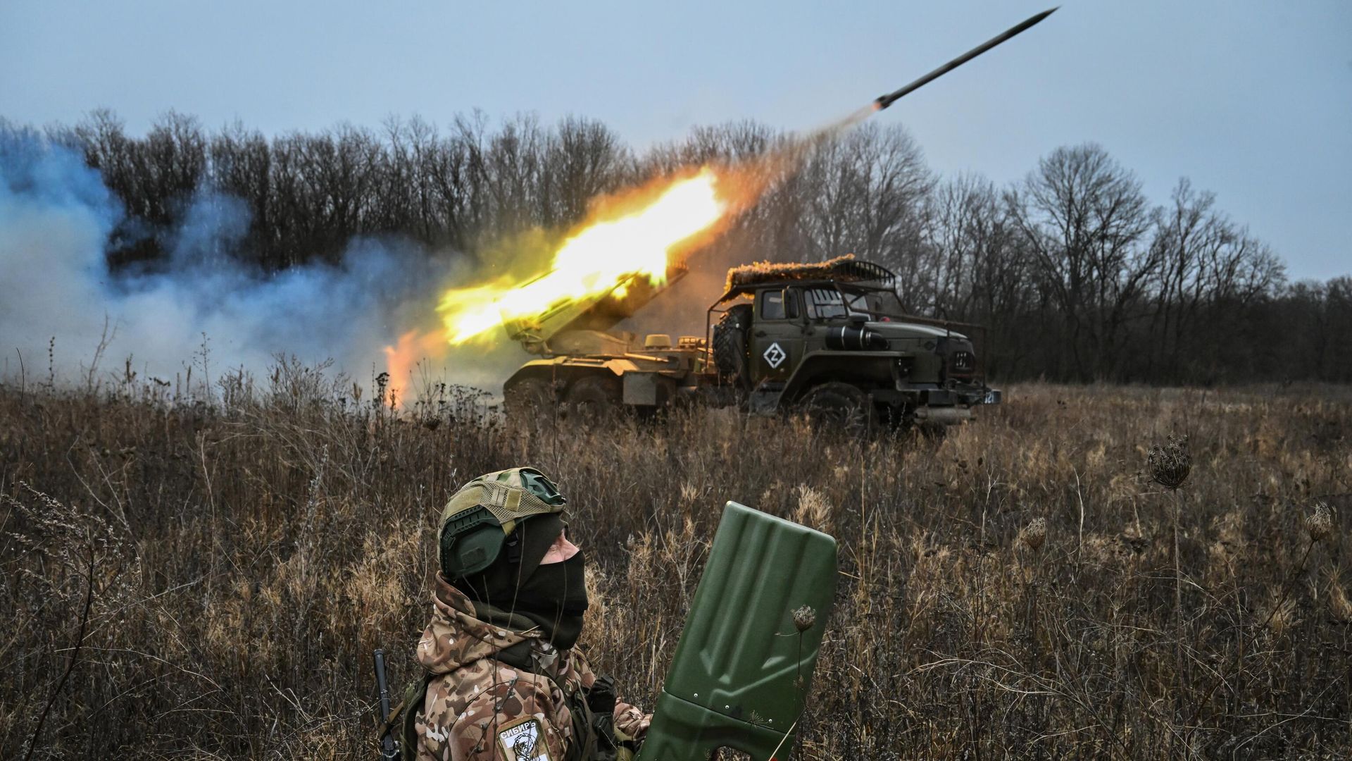 Боевая работа РСЗО Град в зоне СВО Боевая работа РСЗО Град в зоне СВО - РИА Новости, 1920, 21.01.2025