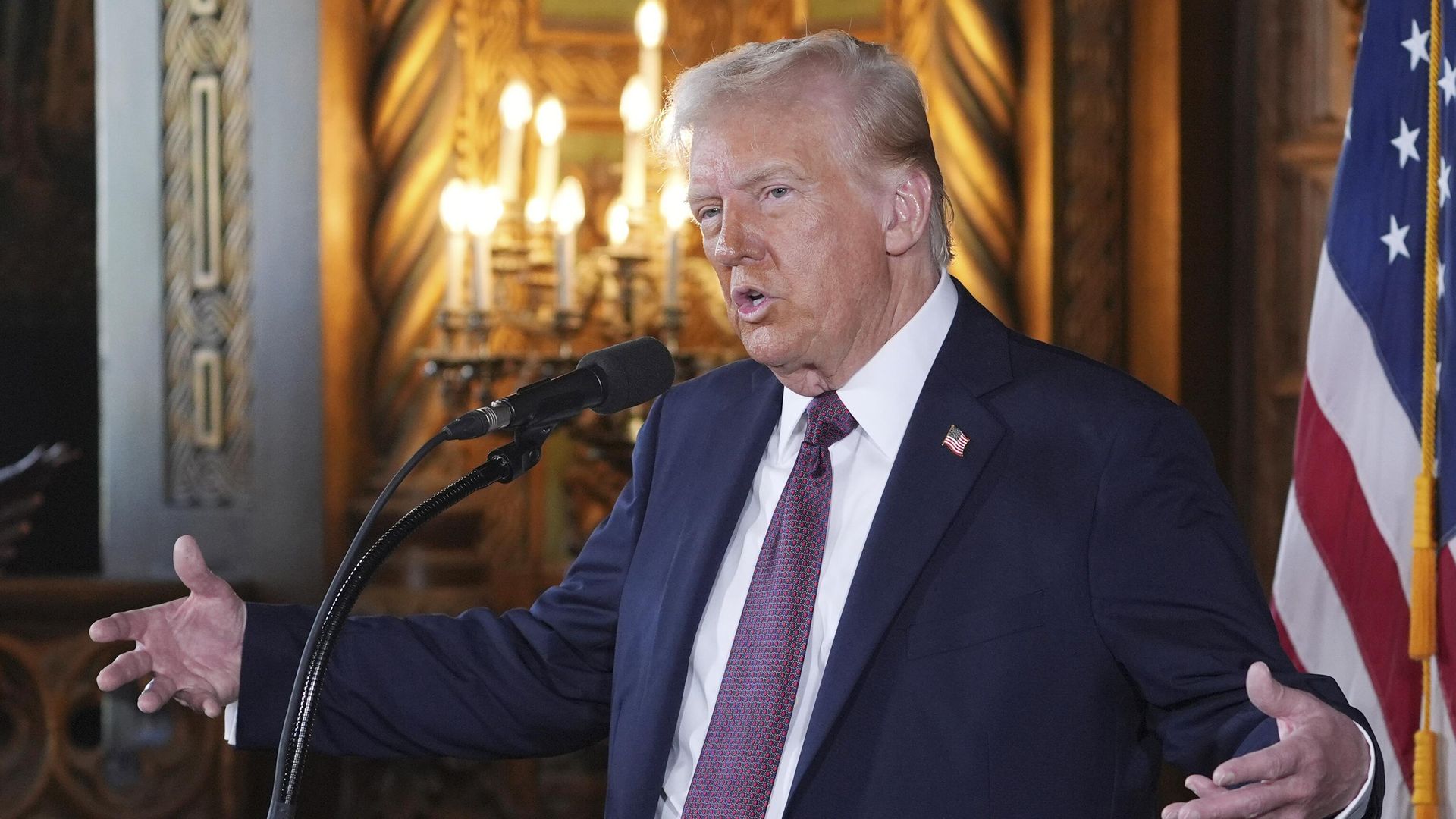 Избранный президент США Дональд Трамп Избранный президент США Дональд Трамп - РИА Новости, 1920, 12.01.2025