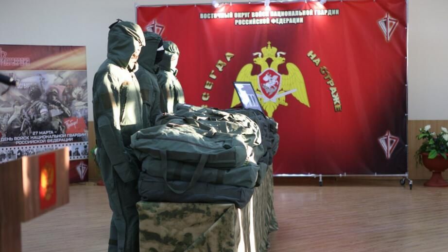 Противоосколочные костюмы, переданные бойцам Росгвардии из Хабаровского края Противоосколочные костюмы, переданные бойцам Росгвардии из Хабаровского края - РИА Новости, 1920, 10.01.2025
