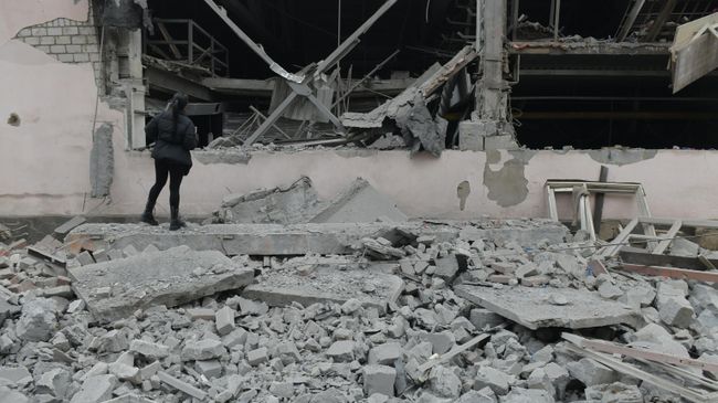 Последствия ракетного удара ВСУ по Донецку