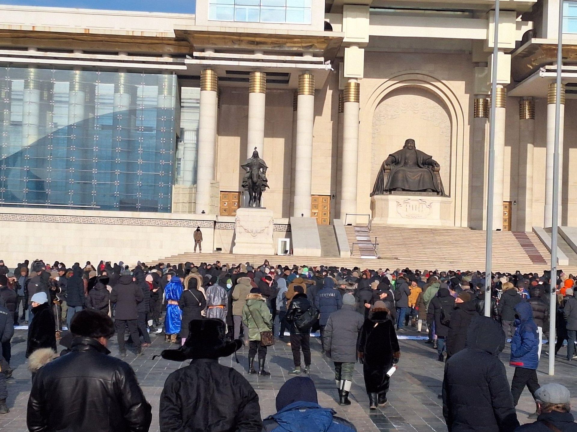 Акция протеста в Улан-Баторе - РИА Новости, 1920, 11.01.2025