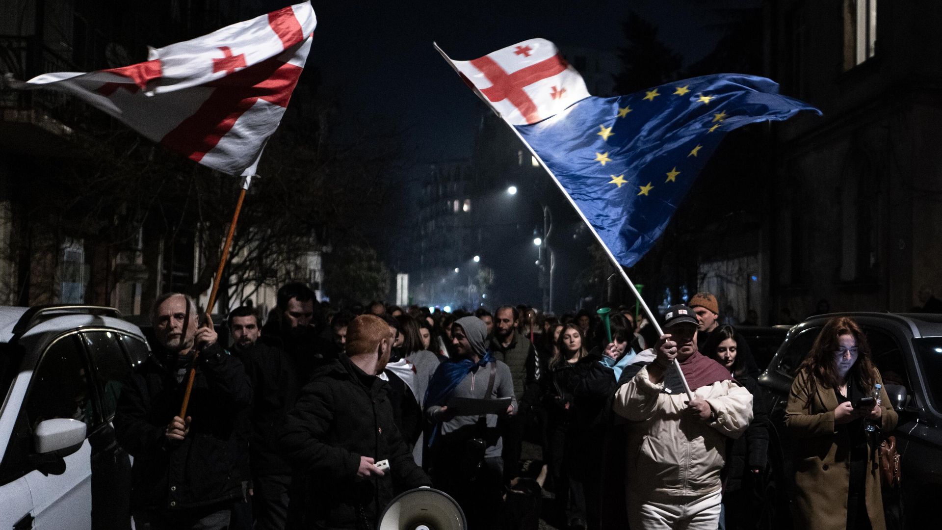 Акция протеста в Батуми. 11 января 2025 Акция протеста в Батуми. 11 января 2025 - РИА Новости, 1920, 12.01.2025