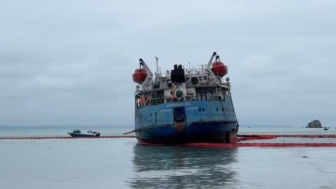 Танкер Волгонефть-239, потерпевший крушение в районе Керченского пролива Танкер Волгонефть-239, потерпевший крушение в районе Керченского пролива - РИА Новости, 1920, 13.01.2025