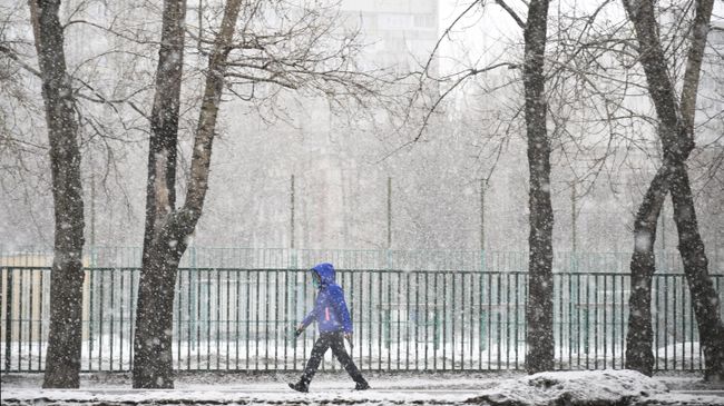 Снег в Москве