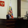 Президент России Владимир Путин в режиме видеоконференции проводит совещание по социально-экономическому развитию Крыма и Севастополя