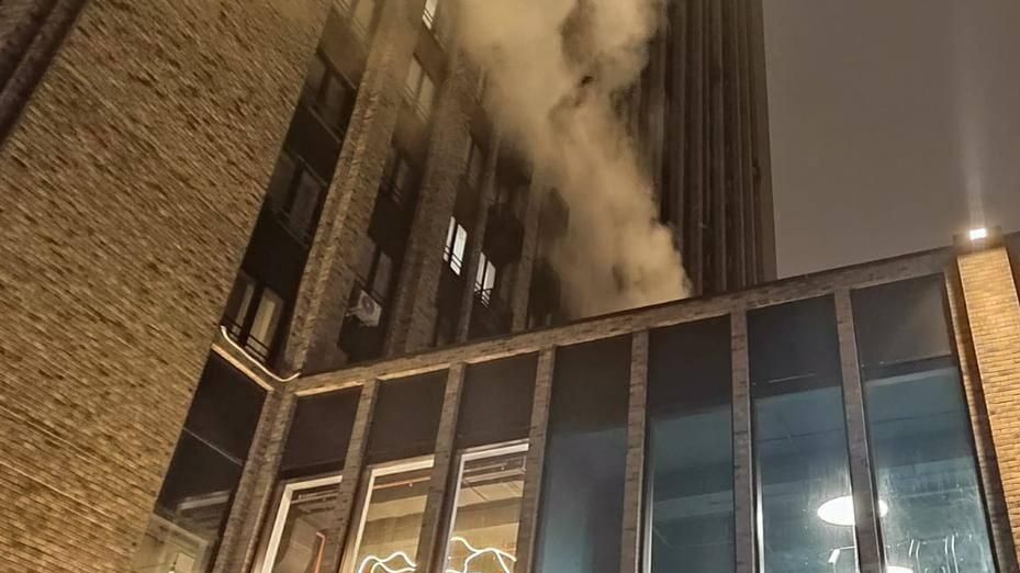 Место пожара в здании жилого дома на Новодмитровской улице в Москве. 15 января 2025 Место пожара в здании жилого дома на Новодмитровской улице в Москве. 15 января 2025 - РИА Новости, 1920, 15.01.2025