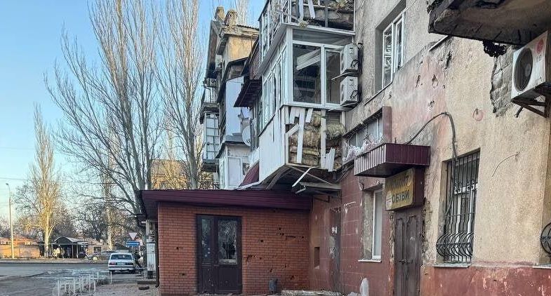 Последствия обстрела центра Горловки Последствия обстрела центра Горловки - РИА Новости, 1920, 20.01.2025