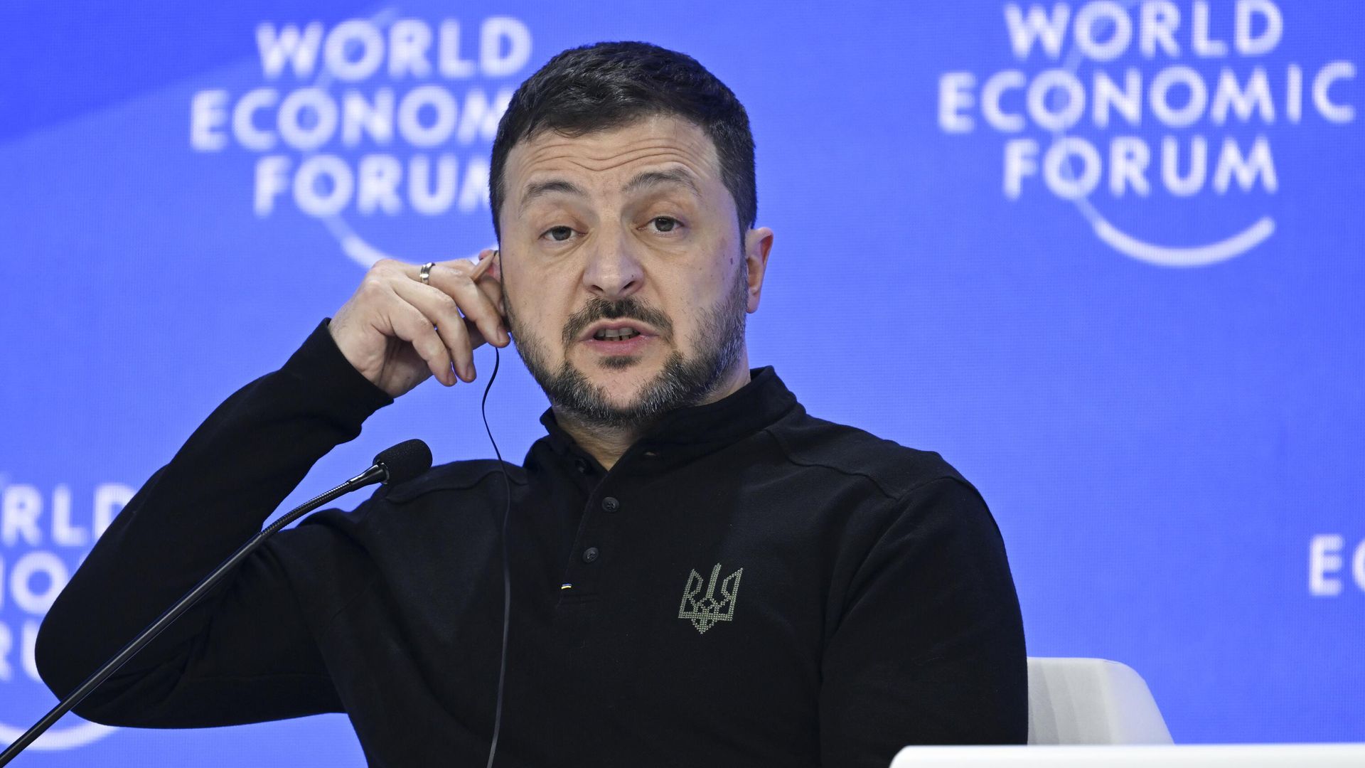 Владимир Зеленский выступает на Всемирном экономическом форуме в Давосе Владимир Зеленский выступает на Всемирном экономическом форуме в Давосе - РИА Новости, 1920, 22.01.2025