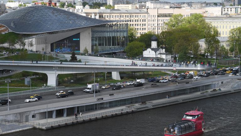 Концертный зал парка Зарядье в Москве