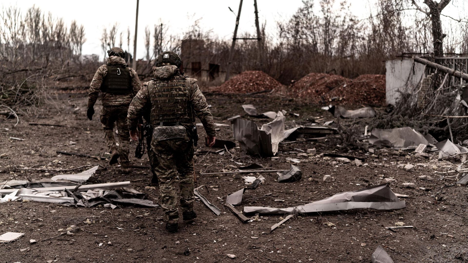 Украинские военнослужащие в Красноармейске (Покровске) Украинские военнослужащие в Красноармейске (Покровске) - РИА Новости, 1920, 23.01.2025