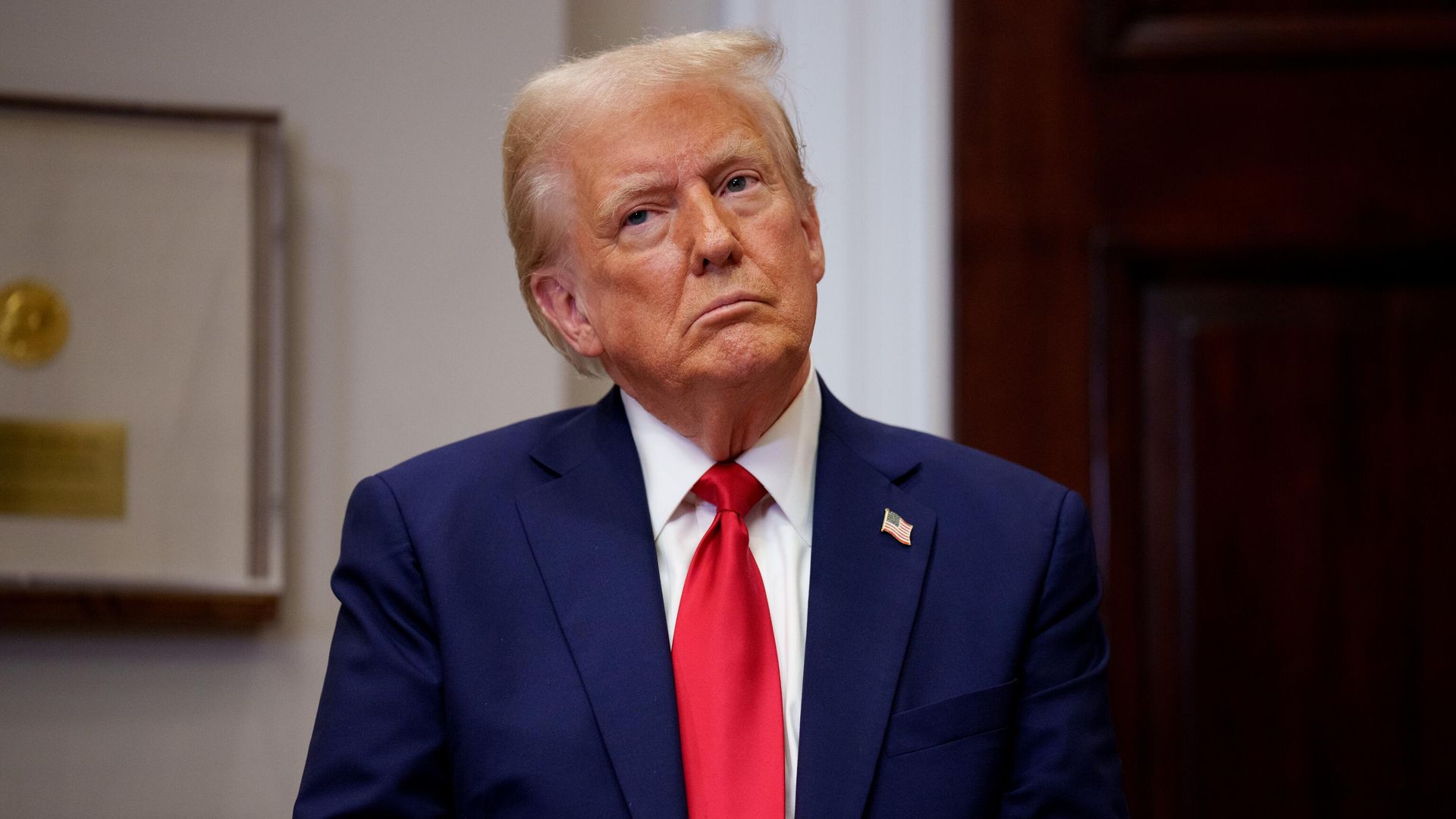 Президент США Дональд Трамп во время выступления в Белом доме - РИА Новости, 1920, 23.01.2025