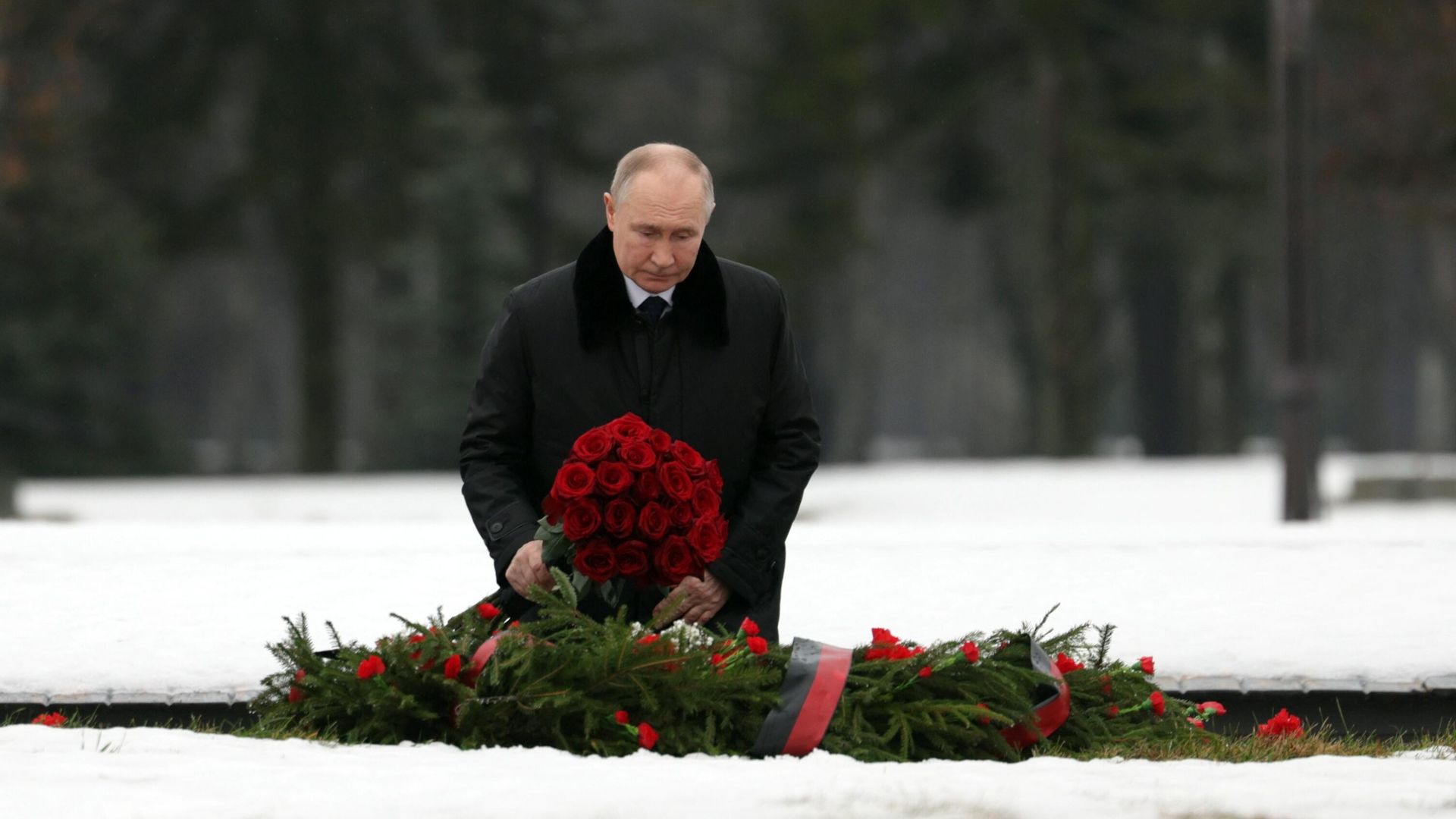 Президент РФ Владимир Путин на церемонии возложения цветов в день 81-й годовщины полного освобождения Ленинграда от фашистской блокады в годы Великой Отечественной войны на Пискарёвском мемориальном кладбище Президент РФ Владимир Путин на церемонии возложения цветов в день 81-й годовщины полного освобождения Ленинграда от фашистской блокады в годы Великой Отечественной войны на Пискарёвском мемориальном кладбище - РИА Новости, 1920, 27.01.2025