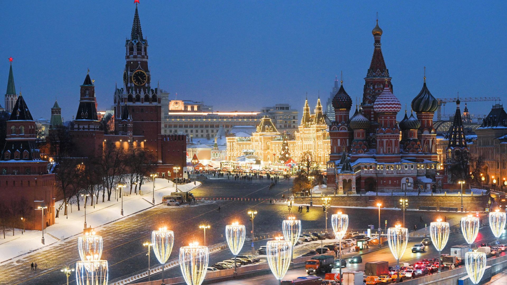 Московский Кремль и Покровский собор Московский Кремль и Покровский собор - РИА Новости, 1920, 29.01.2025