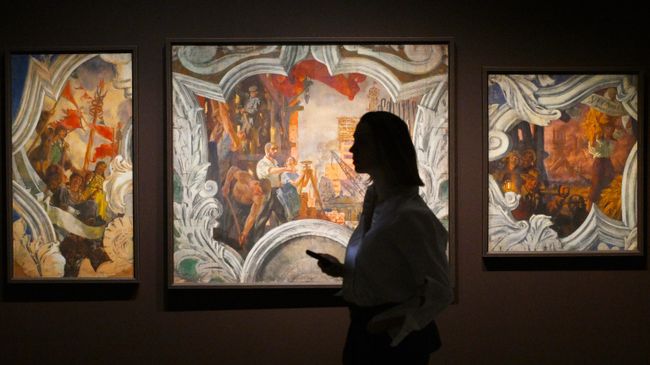 Выставка Искусство в масштабе. Монументальная живопись Москвы в Музее Москвы