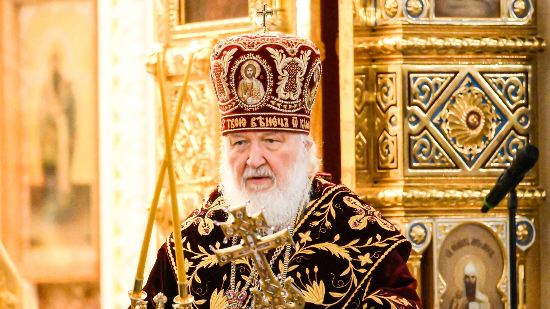 Патриарх Московский и всея Руси Кирилл во время Божественной литургии в день своей шестнадцатой годовщины интронизации в кафедральном соборном храме Христа Спасителя в Москве. 1 февраля 2025 Патриарх Московский и всея Руси Кирилл во время Божественной литургии в день своей шестнадцатой годовщины интронизации в кафедральном соборном храме Христа Спасителя в Москве. 1 февраля 2025 - РИА Новости, 1920, 01.02.2025
