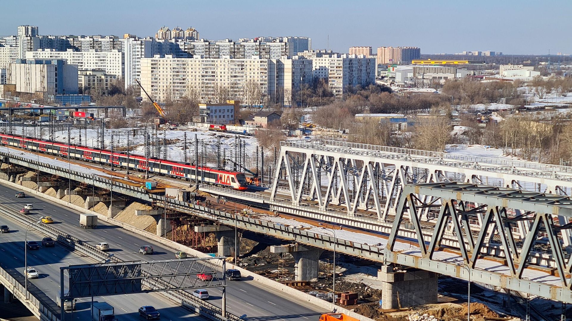 Строительство участка высокоскоростной железнодорожной магистрали Москва – Санкт-Петербург Строительство участка высокоскоростной железнодорожной магистрали Москва – Санкт-Петербург - РИА Новости, 1920, 03.08.2025