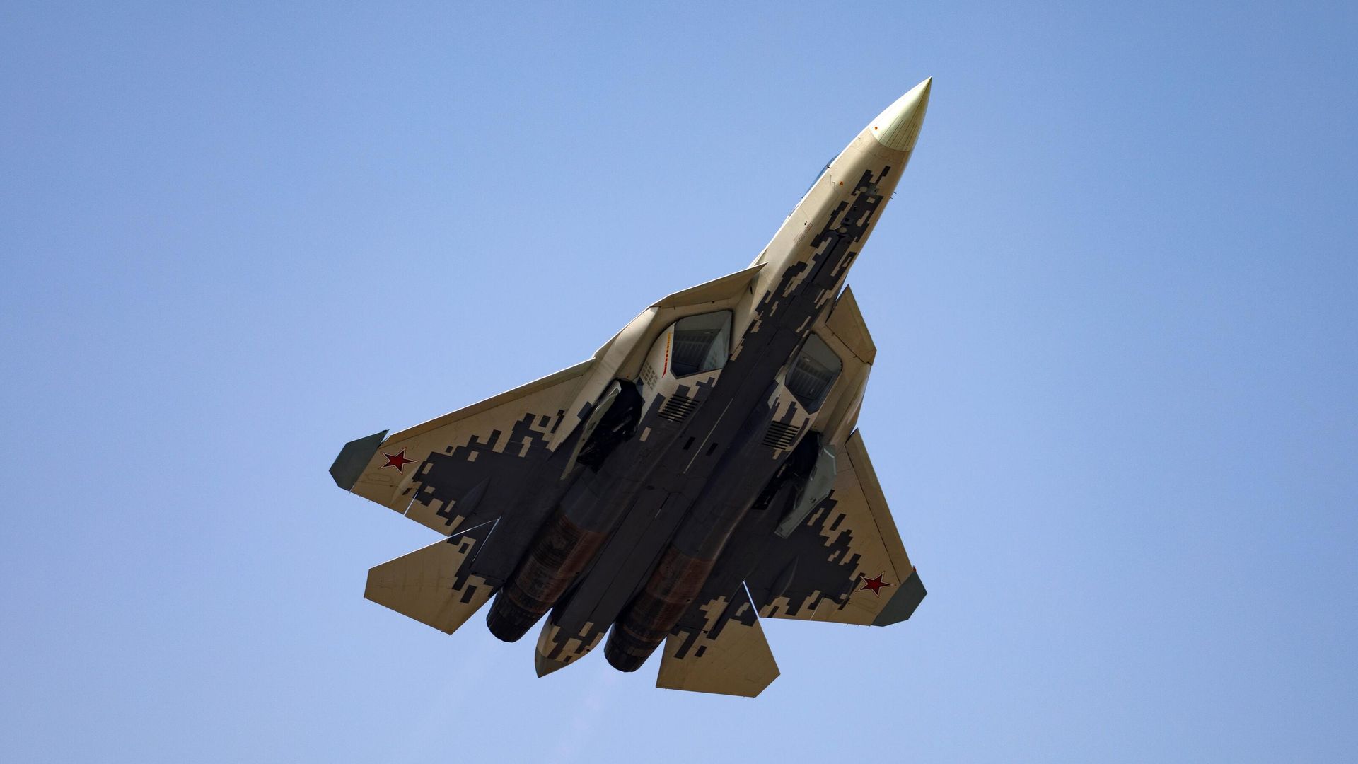 Многофункциональный истребитель пятого поколения Су-57 Многофункциональный истребитель пятого поколения Су-57 - РИА Новости, 1920, 24.05.2025