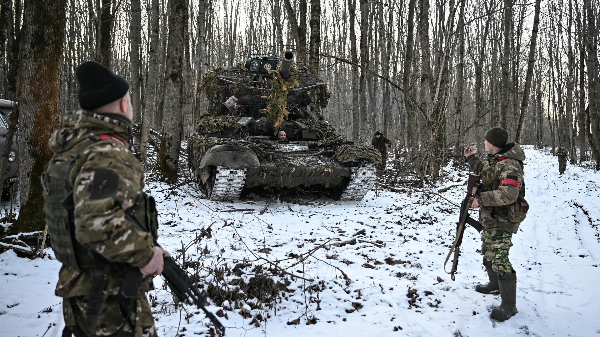 Группа прикрытия танков СпН Ахмат МО РФ в Курской области Группа прикрытия танков СпН Ахмат МО РФ в Курской области - РИА Новости, 1920, 24.02.2025