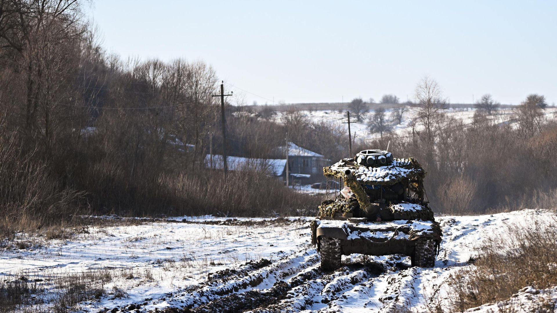 Танк Т-72Б3М в Курской области Танк Т-72Б3М в Курской области - РИА Новости, 1920, 22.02.2026