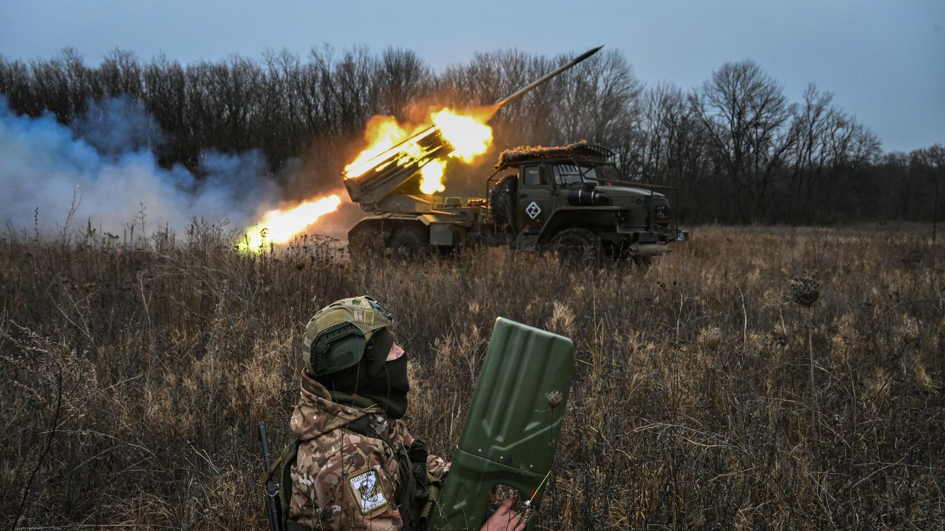 Боевая работа РСЗО Град Боевая работа РСЗО Град - РИА Новости, 1920, 11.02.2025