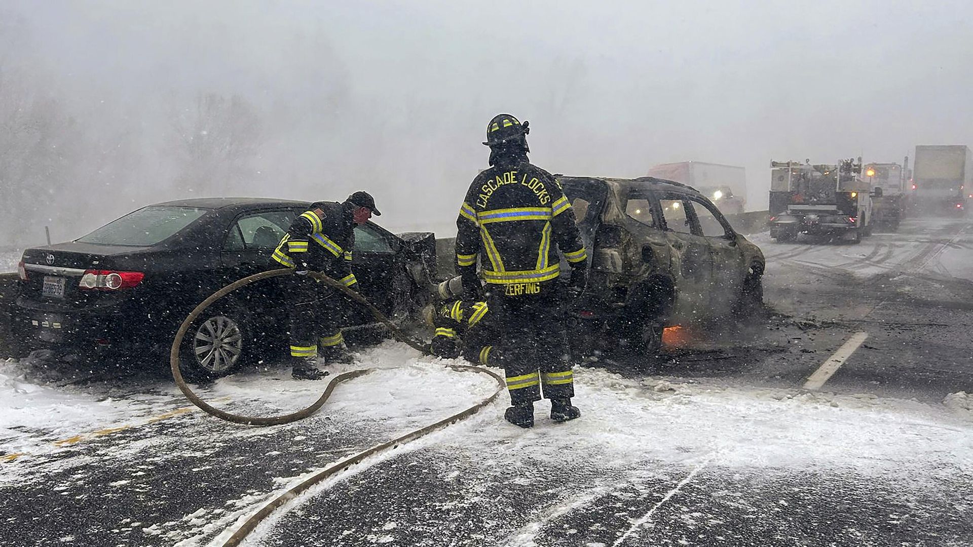 Последствия массовой аварии с участием более 100 автомобилей в Орегоне Последствия массовой аварии с участием более 100 автомобилей в Орегоне - РИА Новости, 1920, 14.02.2025