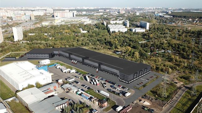 Мясокомбинат в промзоне Орлово на западе Москвы