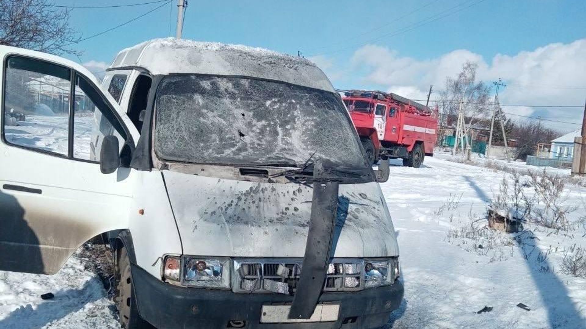 Последствия атаки со стороны ВСУ в Белгородской области. 16 февраля 2025 - РИА Новости, 1920, 16.02.2025