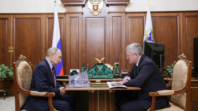 Рабочая встреча президента Владимира Путина с губернатором Камчатского края В. Солодовым Рабочая встреча президента Владимира Путина с губернатором Камчатского края В. Солодовым