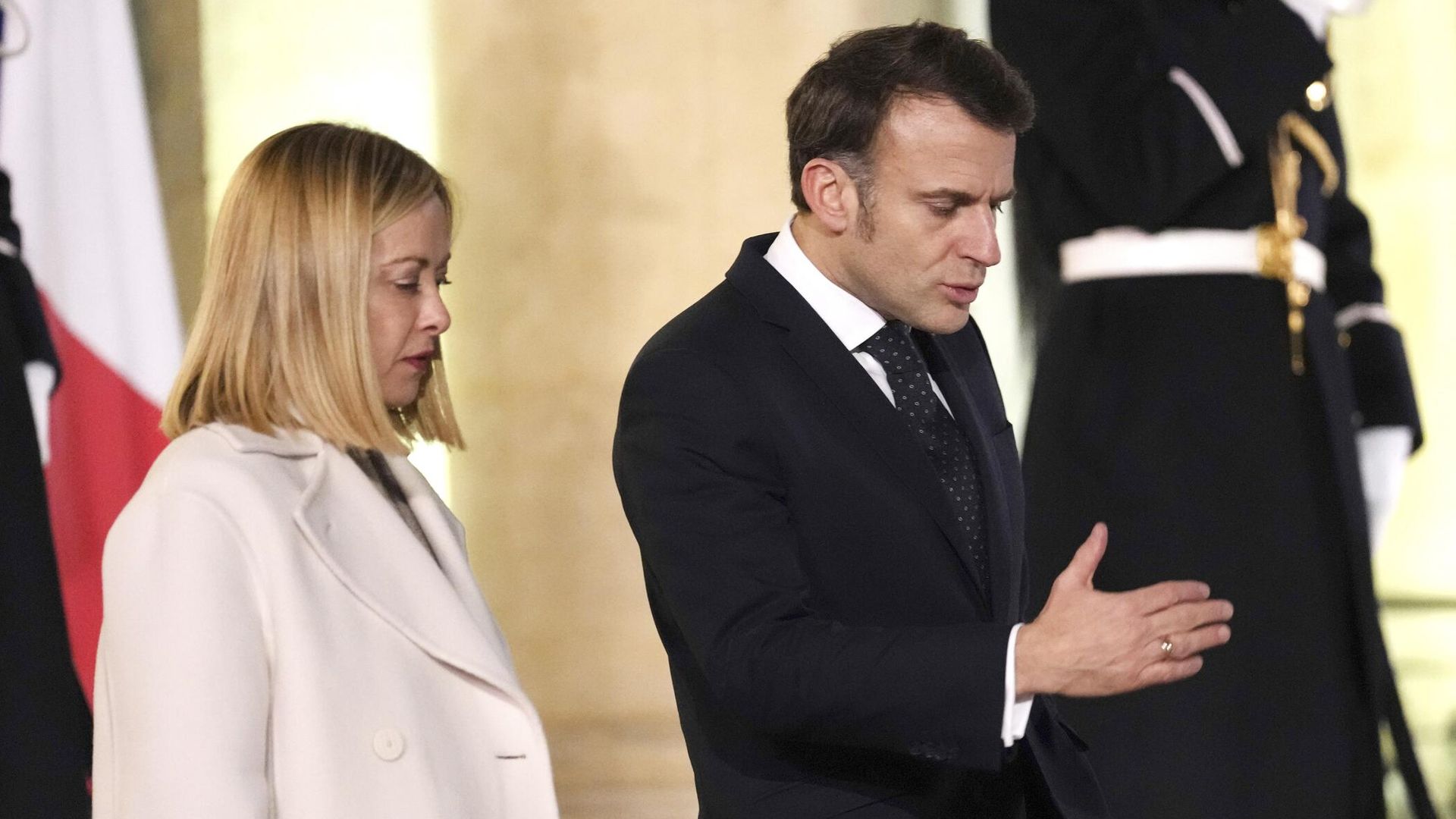 Премьер-министр Италии Джорджа Мелони и президент Франции Эммануэль Макрон Премьер-министр Италии Джорджа Мелони и президент Франции Эммануэль Макрон - РИА Новости, 1920, 10.01.2026