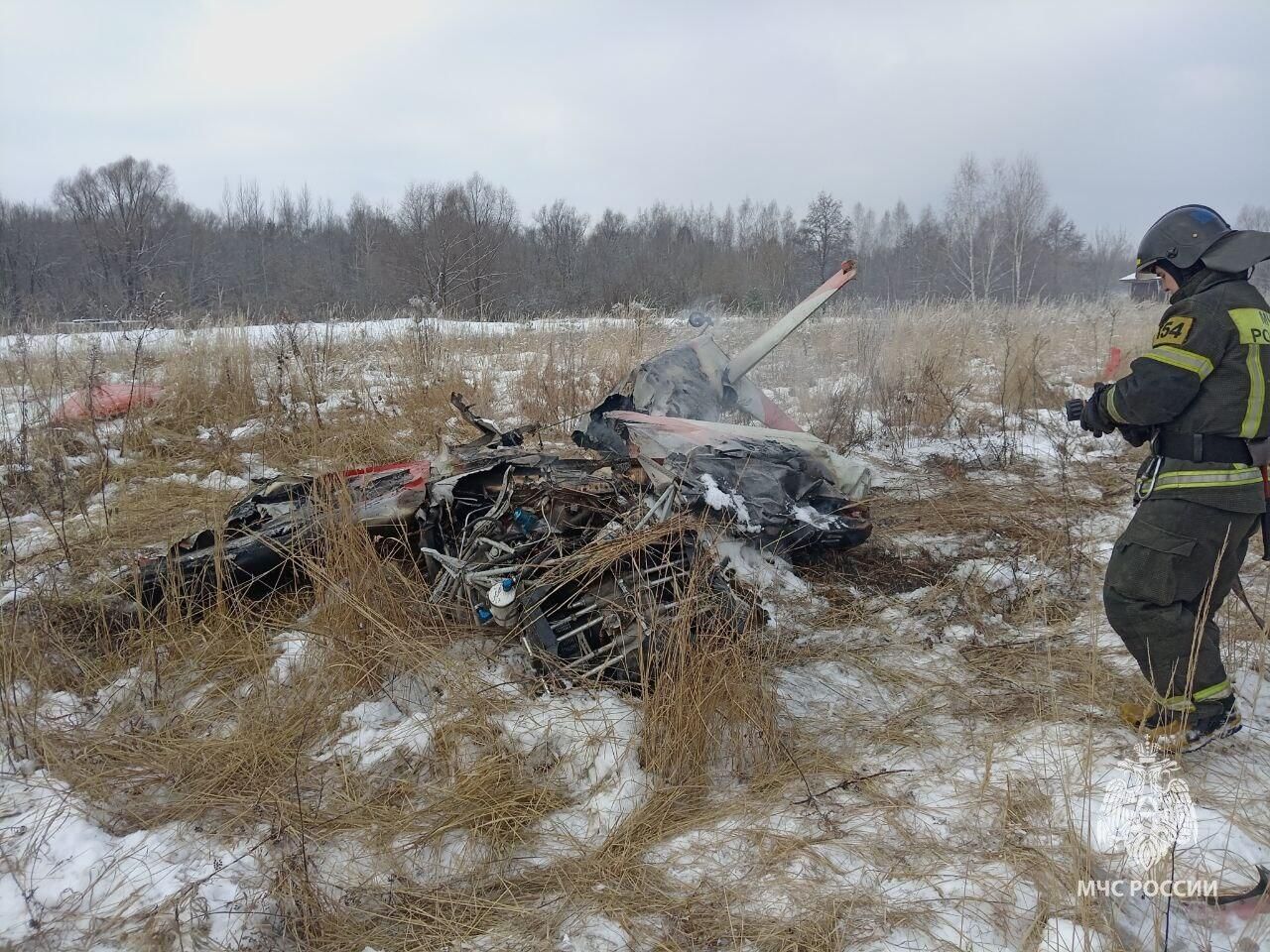 Место крушения легкомоторного самолета в Нижегородской области Место крушения легкомоторного самолета в Нижегородской области - РИА Новости, 1920, 20.02.2025