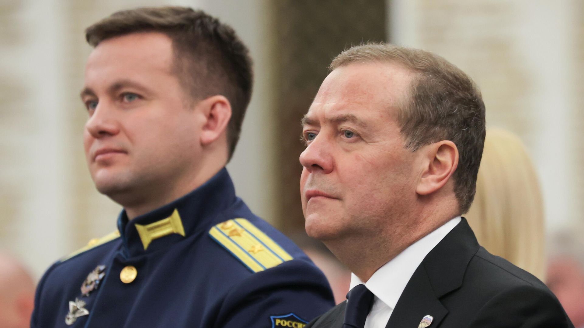 Зампред Совбеза РФ Дмитрий Медведев встретился с ветеранами боевых действий разных поколений. 21 февраля 2025 Зампред Совбеза РФ Дмитрий Медведев встретился с ветеранами боевых действий разных поколений. 21 февраля 2025 - РИА Новости, 1920, 21.02.2025