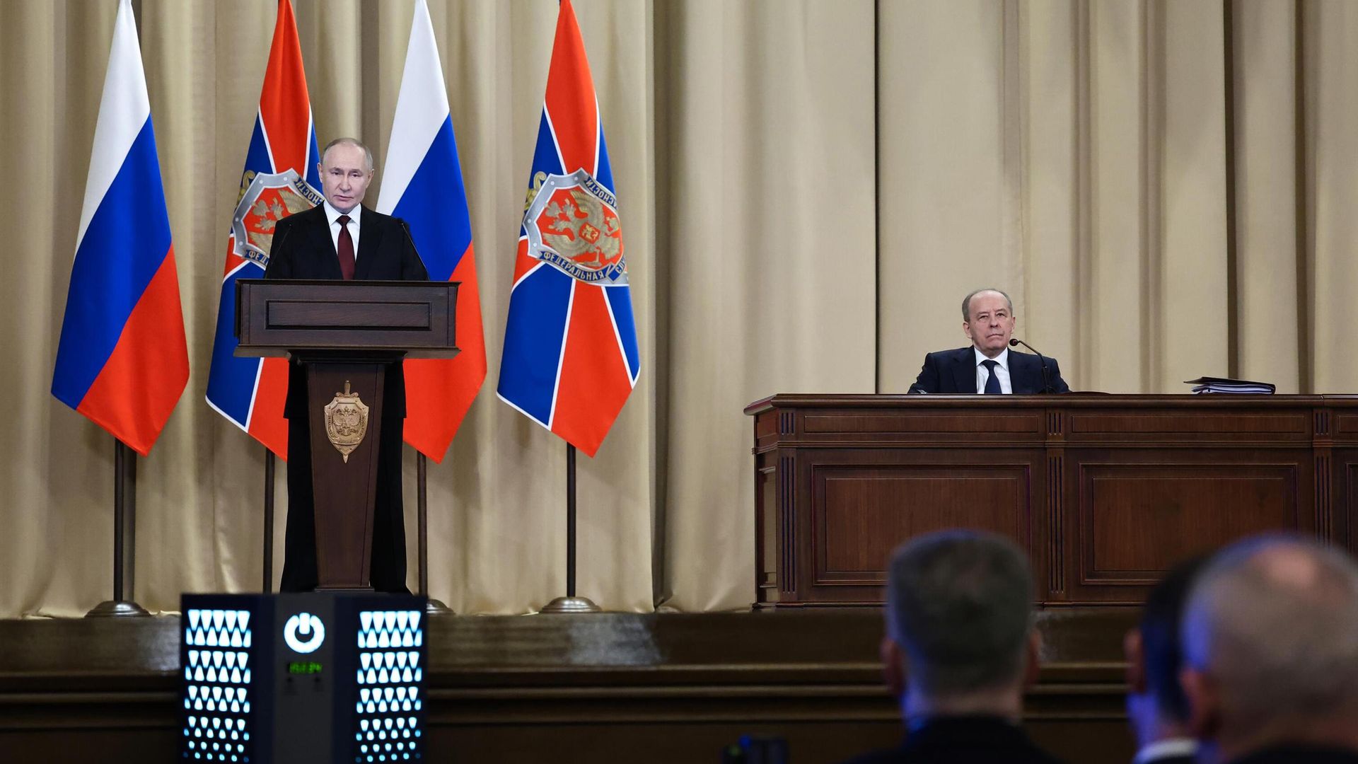 Президент РФ Владимир Путин принимает участие в заседании коллегии Федеральной службы безопасности Президент РФ Владимир Путин принимает участие в заседании коллегии Федеральной службы безопасности - РИА Новости, 1920, 27.02.2025