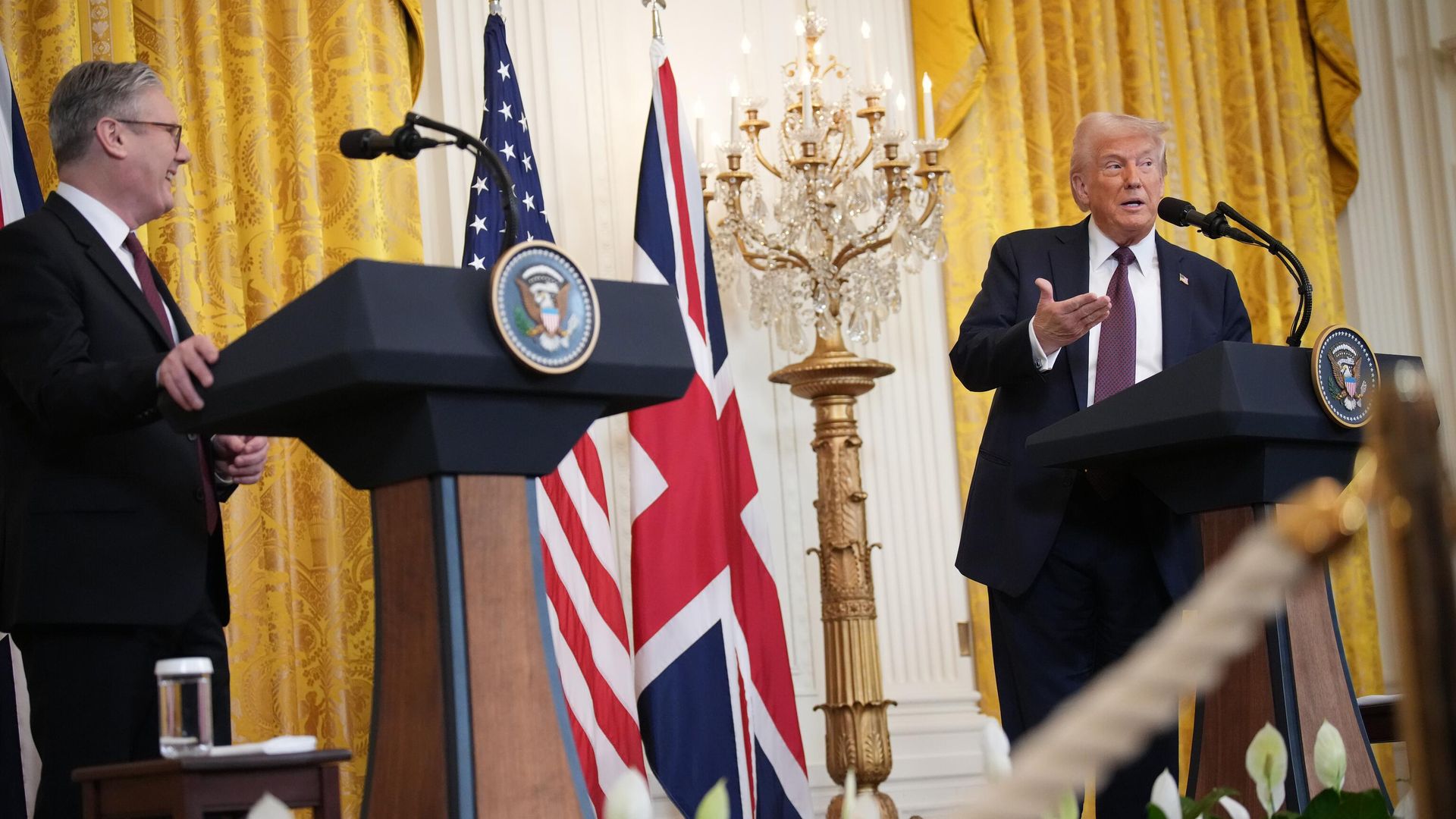 Президент США Дональд Трамп на встрече с премьером Великобритании Киром Стармером в Белом доме Президент США Дональд Трамп на встрече с премьером Великобритании Киром Стармером в Белом доме - РИА Новости, 1920, 27.02.2025