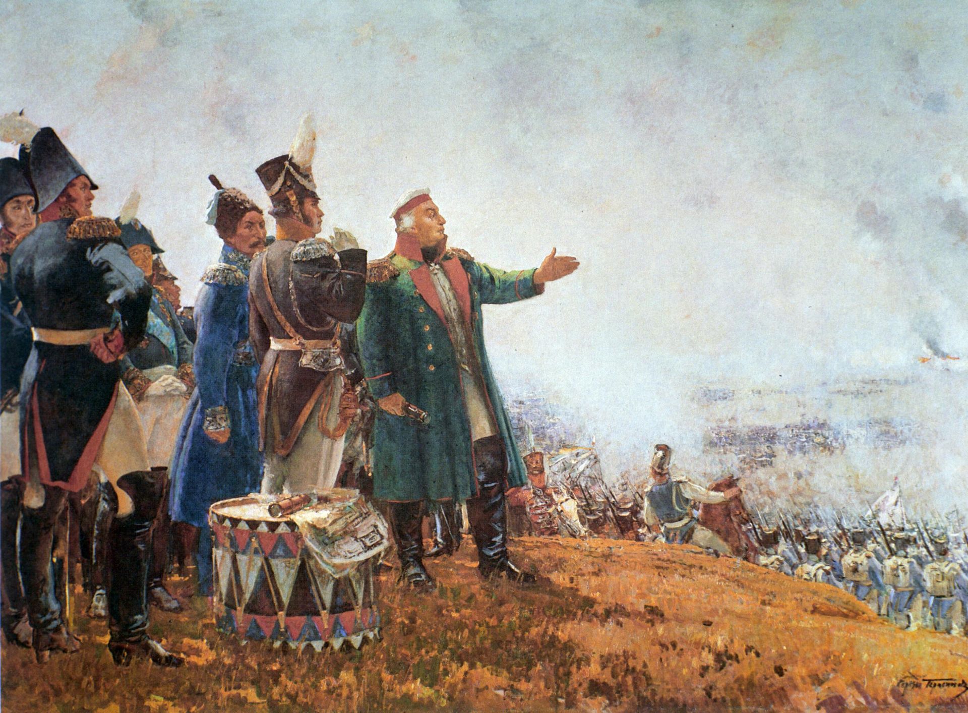 Репродукция картины М. И. Кутузов на Бородинском поле - РИА Новости, 1920, 28.02.2025