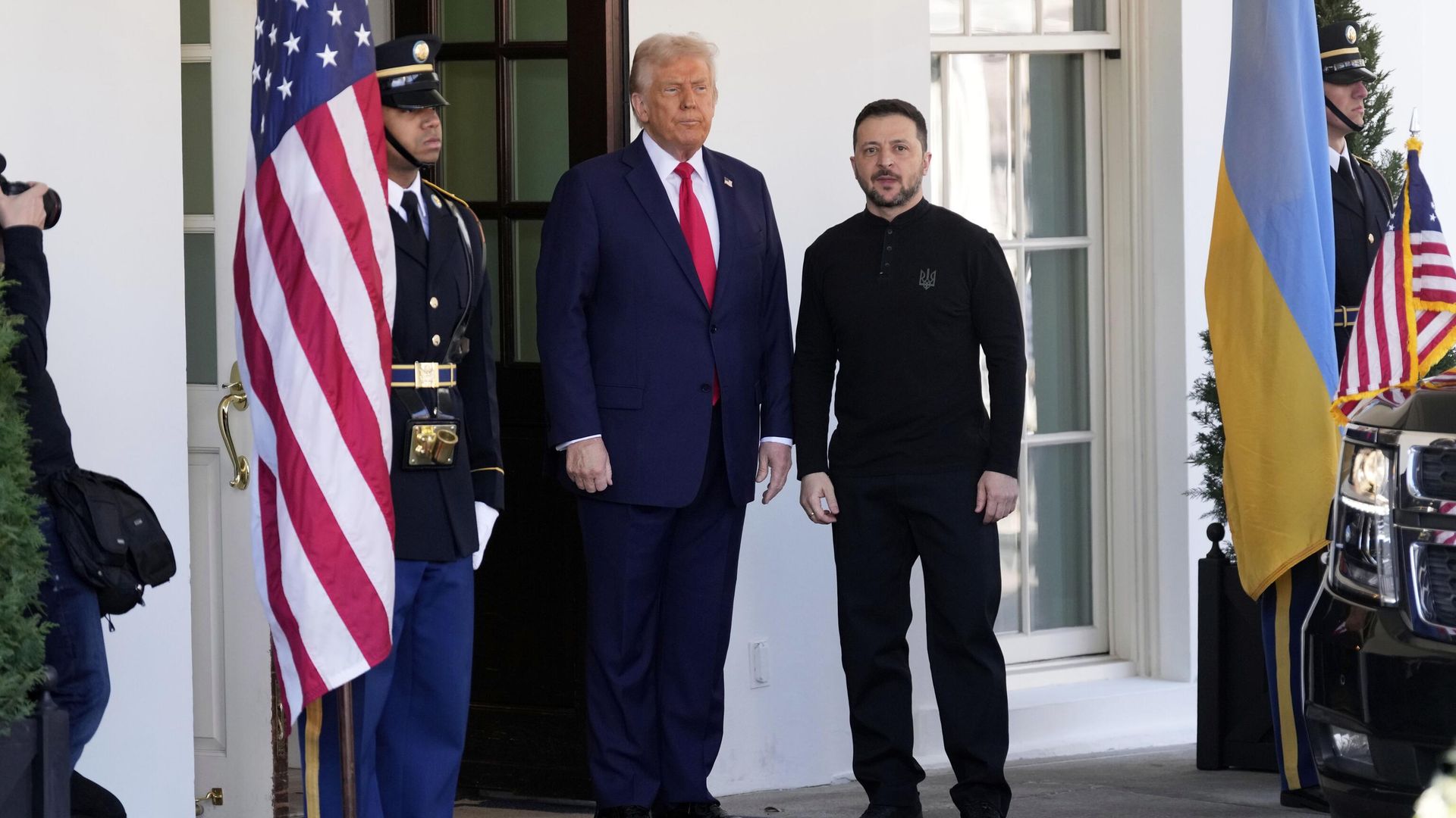 Дональд Трамп и Владимир Зеленский во время встречи в Вашингтоне Дональд Трамп и Владимир Зеленский во время встречи в Вашингтоне - РИА Новости, 1920, 01.03.2025