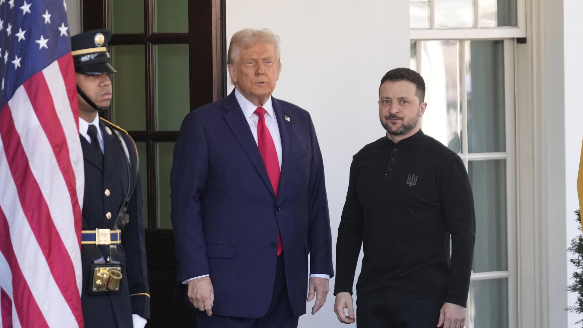 Дональд Трамп и Владимир Зеленский во время встречи в Вашингтоне Дональд Трамп и Владимир Зеленский во время встречи в Вашингтоне - РИА Новости, 1920, 28.02.2025
