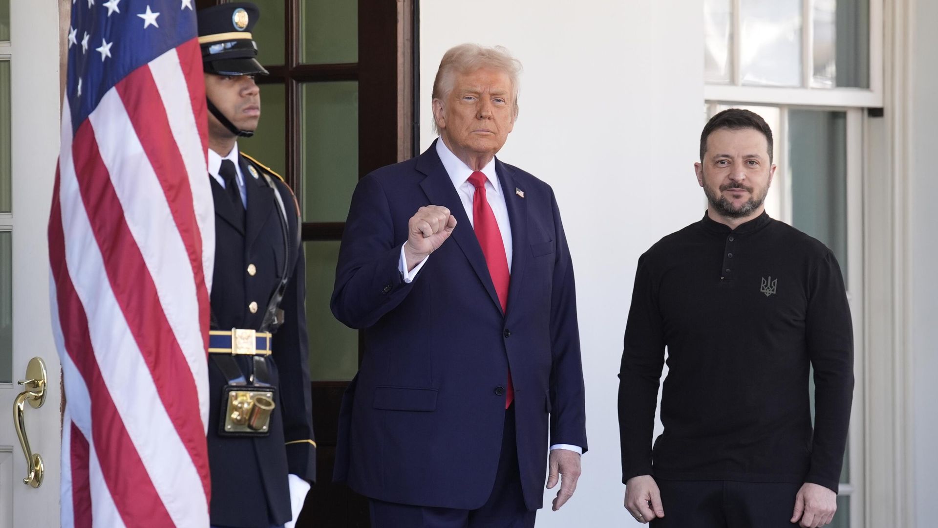 Дональд Трамп и Владимир Зеленский во время встречи в Вашингтоне Дональд Трамп и Владимир Зеленский во время встречи в Вашингтоне - РИА Новости, 1920, 28.02.2025