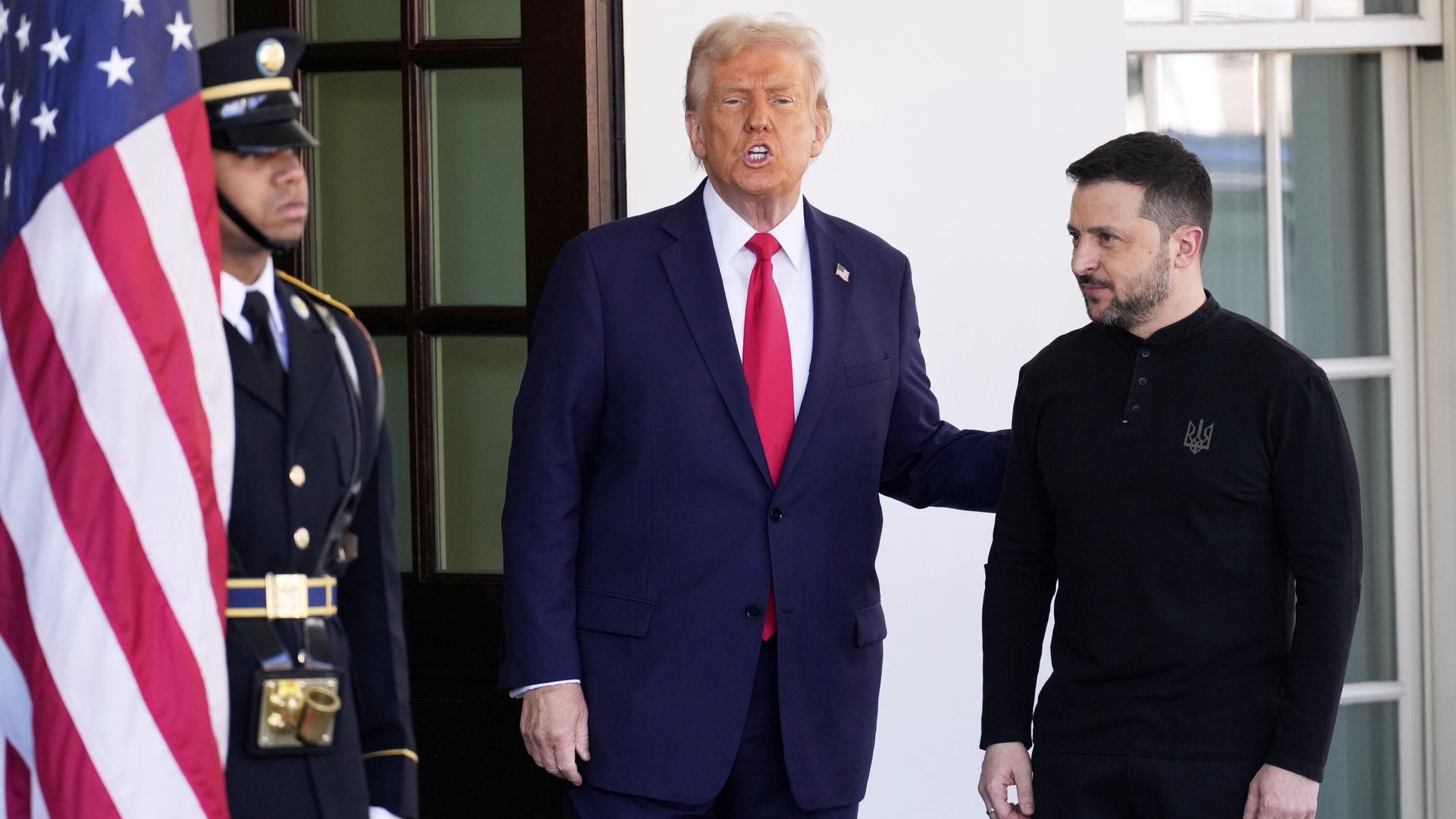 Дональд Трамп и Владимир Зеленский во время встречи в Вашингтоне Дональд Трамп и Владимир Зеленский во время встречи в Вашингтоне - РИА Новости, 1920, 01.03.2025