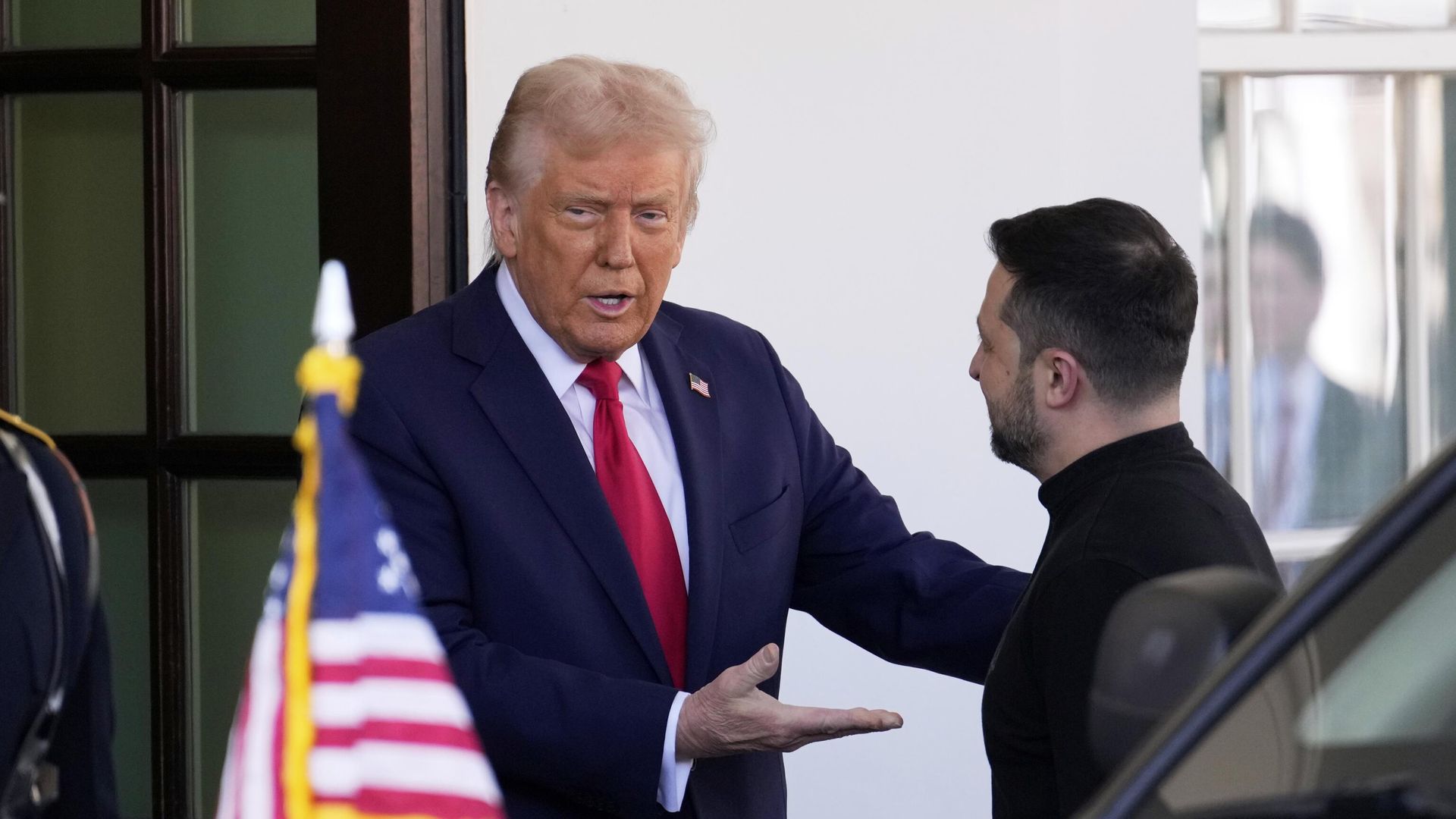 Дональд Трамп и Владимир Зеленский во время встречи в Вашингтоне Дональд Трамп и Владимир Зеленский во время встречи в Вашингтоне - РИА Новости, 1920, 31.03.2025