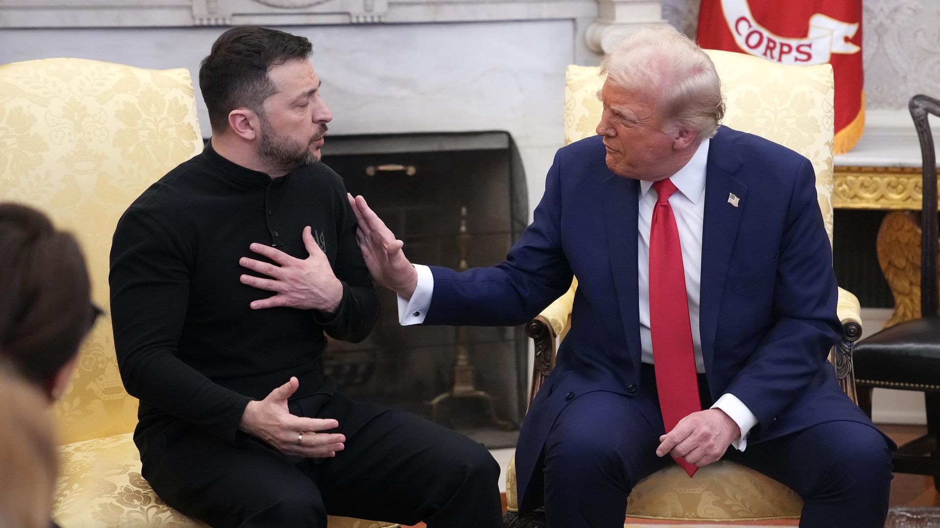 Дональд Трамп и Владимир Зеленский во время встречи в Вашингтоне. 28 февраля 2025 Дональд Трамп и Владимир Зеленский во время встречи в Вашингтоне. 28 февраля 2025 - РИА Новости, 1920, 28.02.2025