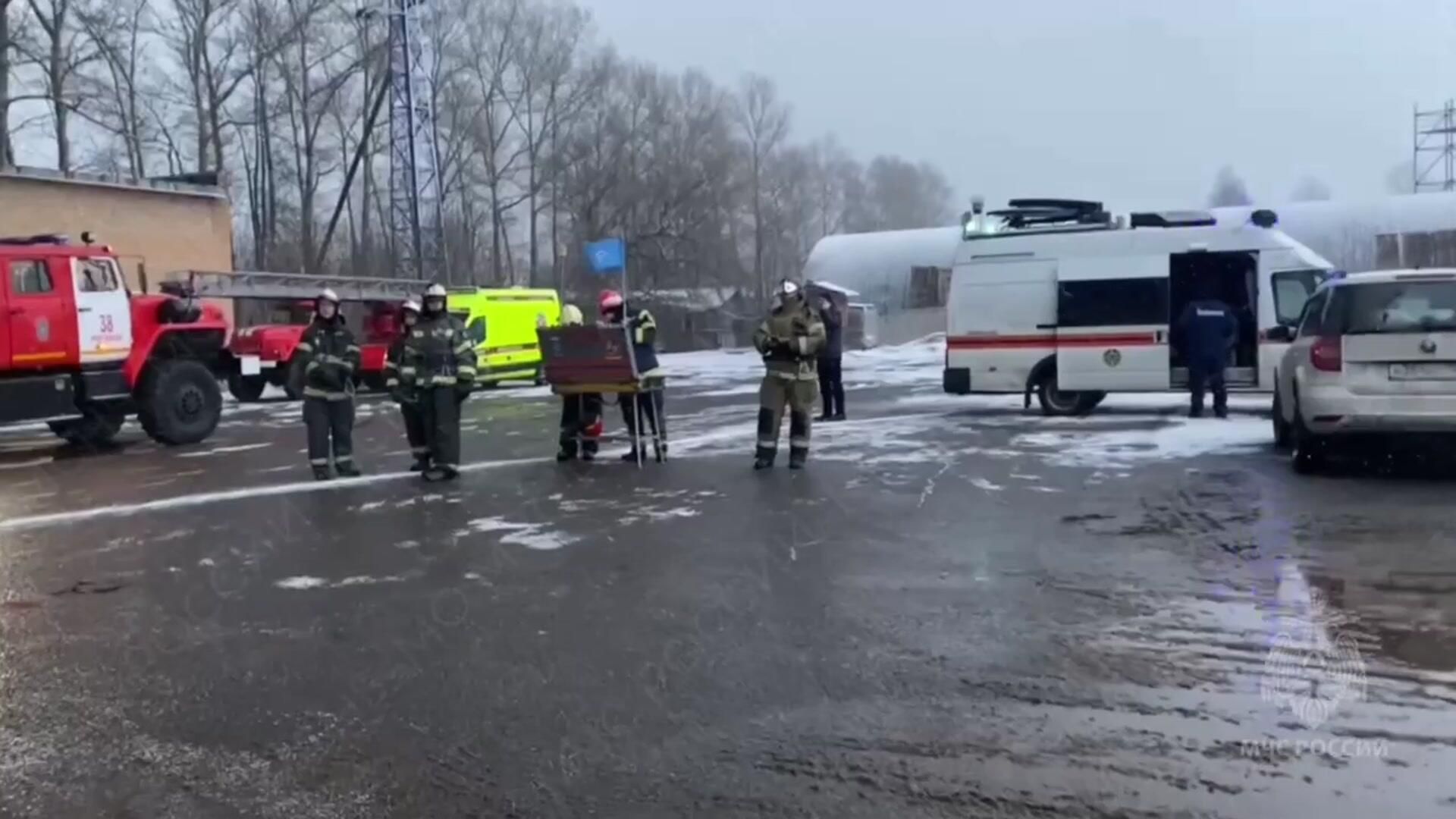 Тушение пожара на складе в Подмосковье Тушение пожара на складе в Подмосковье - РИА Новости, 1920, 02.03.2025