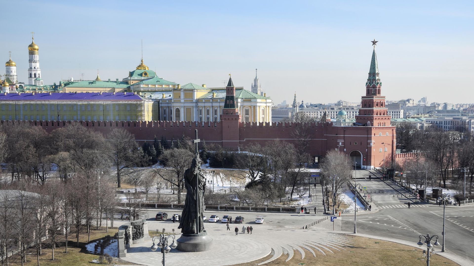 Боровицкая площадь и Московский Кремль Боровицкая площадь и Московский Кремль - РИА Новости, 1920, 02.03.2025