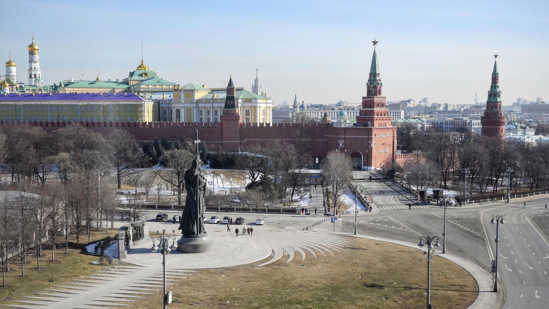 Боровицкая площадь и Московский Кремль Боровицкая площадь и Московский Кремль - РИА Новости, 1920, 11.03.2025