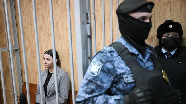 Блогер Елена Блиновская во время оглашения приговора в Савеловском районном суде в Москве