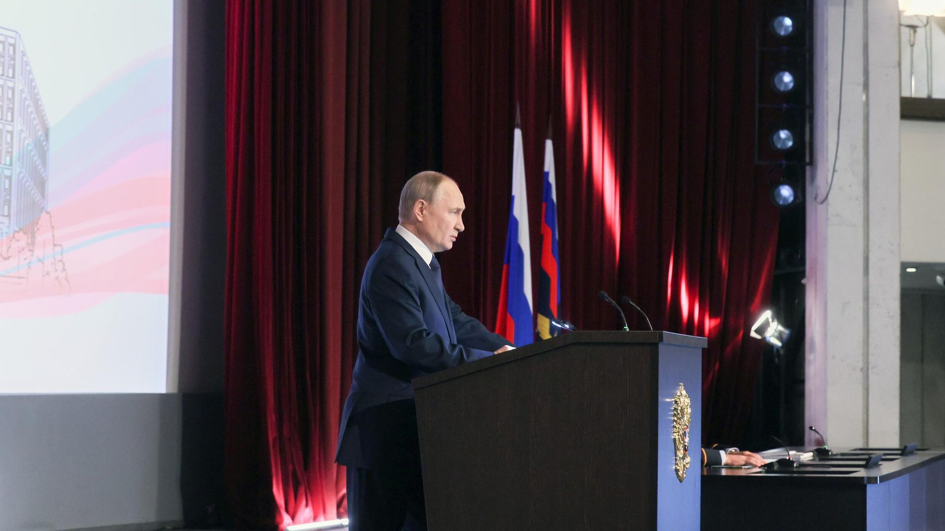 Президент РФ Владимир Путин выступает на ежегодном расширенном заседании коллегии министерства внутренних дел РФ. 5 марта 2025 Президент РФ Владимир Путин выступает на ежегодном расширенном заседании коллегии министерства внутренних дел РФ. 5 марта 2025 - РИА Новости, 1920, 05.03.2025
