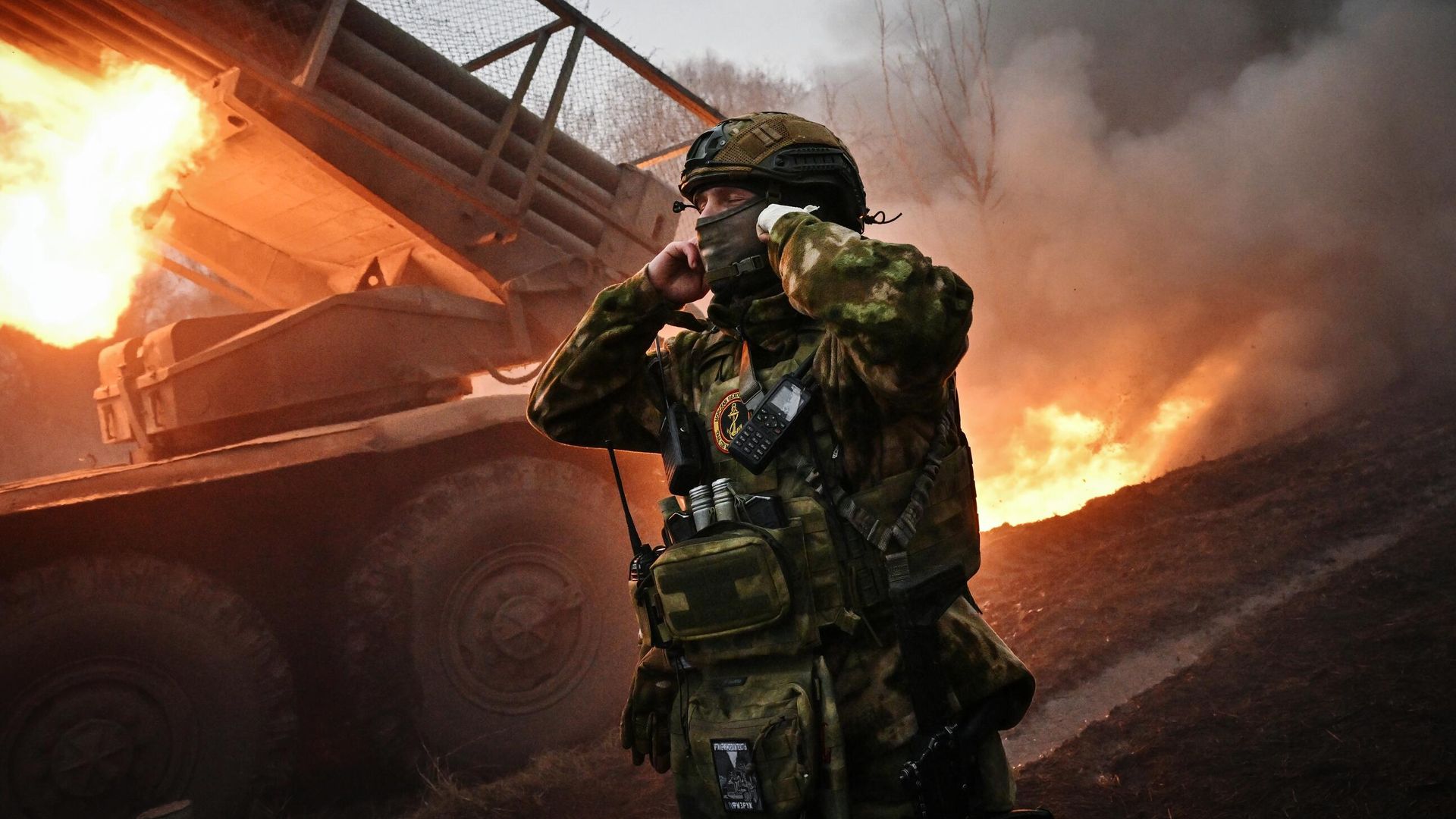 Боевая работа артрасчета РСЗО Град на Курском направлении СВО Боевая работа артрасчета РСЗО Град на Курском направлении СВО - РИА Новости, 1920, 01.04.2025