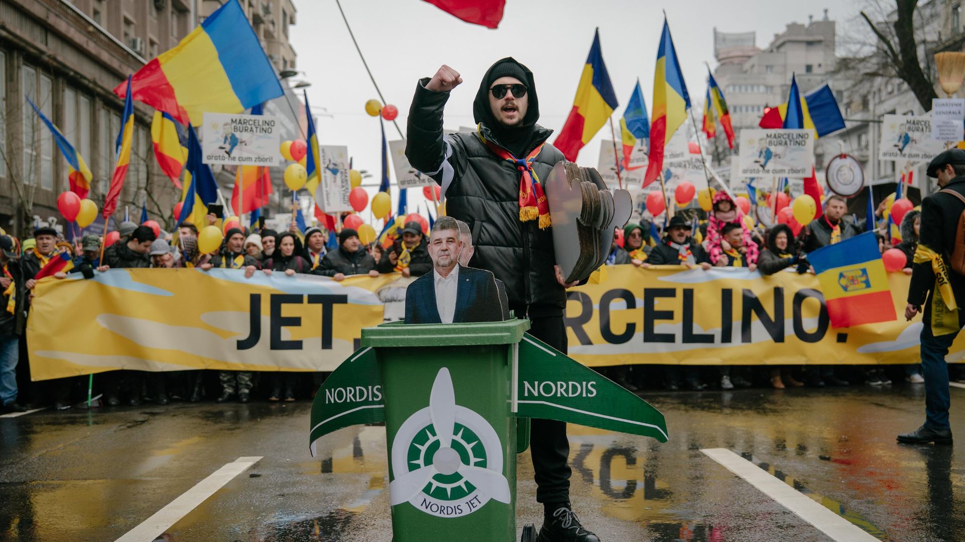 Антиправительственный митинг в Бухаресте, Румыния Антиправительственный митинг в Бухаресте, Румыния - РИА Новости, 1920, 06.03.2025